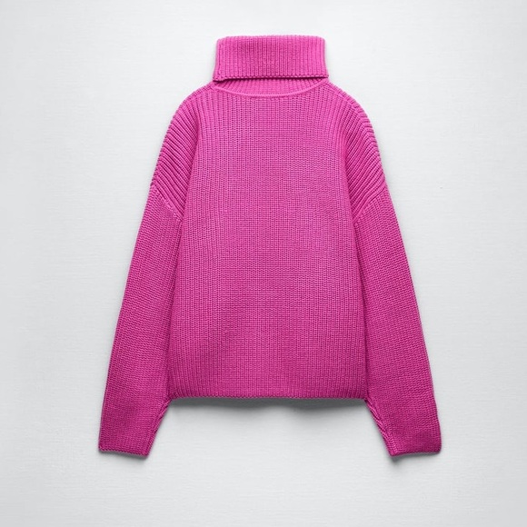 Zara High Collar Knit Sweater - Picture 10 of 11